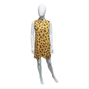 BURU | Cheetah Print Sleeveless Mod Mini Dress XS NWT